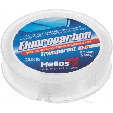 Леска флюорокарбон Helios Fluorocarbon 0,35мм 30м Transparent HS-FCT 35/30 , 